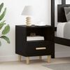 vidaXL Bedside Cabinet with Drawer 2 pcs Black oak 40 x 35 x 47.5 cm