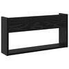 vidaXL Magazine Rack 2 pcs Black Oak 60 x 12 x 30 cm Engineered Wood
