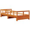 vidaXL Daybed without Mattress Wax Brown 90x190 cm Solid Wood Pine