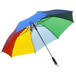 vidaXL Umbrella | Multicoloured | Fabric (190T PG), metal, fibreglass | Medium