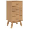 vidaXL Bedside Cabinet OLDEN Brown Solid Wood Pine