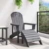 vidaXL Adirondack Chair Light Grey 82 x 74 x 92 cm HDPE