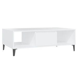 vidaXL Coffee Table White 103.5x60x35 cm Engineered Wood