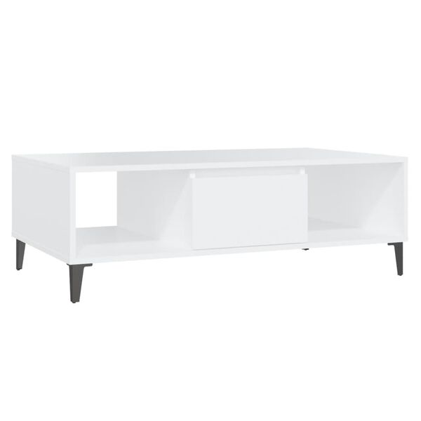 vidaXL Coffee Table White 103.5x60x35 cm Engineered Wood