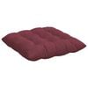 vidaXL Seat Cushions 2 pcs Wine Red 40 x 40 x 6 cm Fabric