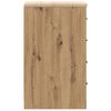 vidaXL Garage Storage Cabinet Artisan Oak 30x51x85 cm Solid Wood Pine