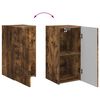 vidaXL TV Cabinet Set Wall-mounted 6 pcs Smoked Oak Engineered Wood