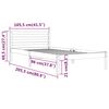 vidaXL Bed Frame without Mattress Solid Wood Pine 100x200cm