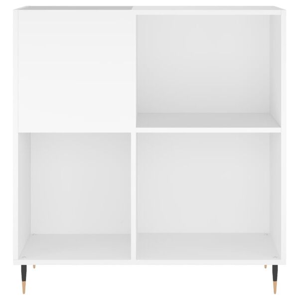 vidaXL Record Cabinet White 84.5x38x89 cm Engineered Wood