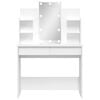 vidaXL Dressing Table with LED Lights White 96x40x142 cm