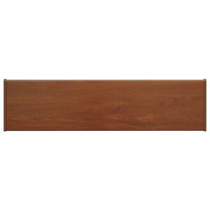 vidaXL Window Sill Brown wood 80 x 20 x 4.5 cm PVC