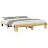 vidaXL Bed Frame without Mattress 200x200 cm Solid Wood Oak