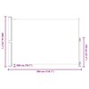 vidaXL Patio Retractable Side Awning 200x300 cm Cream