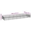 vidaXL Dog Kennel Black 14 m&sup2; Steel