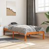 vidaXL Bed Frame without Mattress Wax Brown 90x190 cm Single Solid Wood Pine