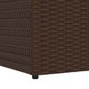 vidaXL Garden Storage Box Brown 150x100x100 cm Poly Rattan