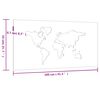 vidaXL Garden Wall Decoration 105x55 cm Corten Steel World Map Design