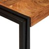vidaXL Nesting Table 3 pcs Brown and Black Solid Acacia Wood and Metal