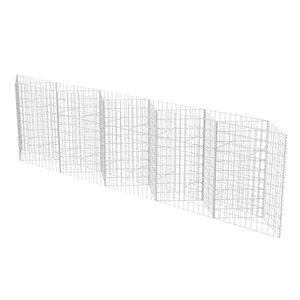 vidaXL Gabion Basket Galvanised Steel 300x30x100 cm