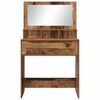 vidaXL Bedroom Dressing Tables with Drawer Old Wood 80 x 39.6 x 135 cm