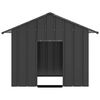 vidaXL Dog House with Roof 131x101x102 cm Galvanised Steel