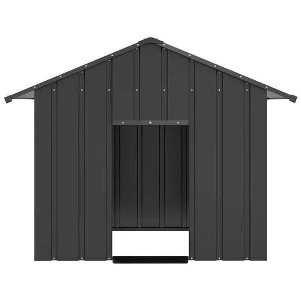 vidaXL Dog House with Roof 131x101x102 cm Galvanised Steel