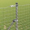 vidaXL Fence Post 2 pcs Silver Powder-coated steel