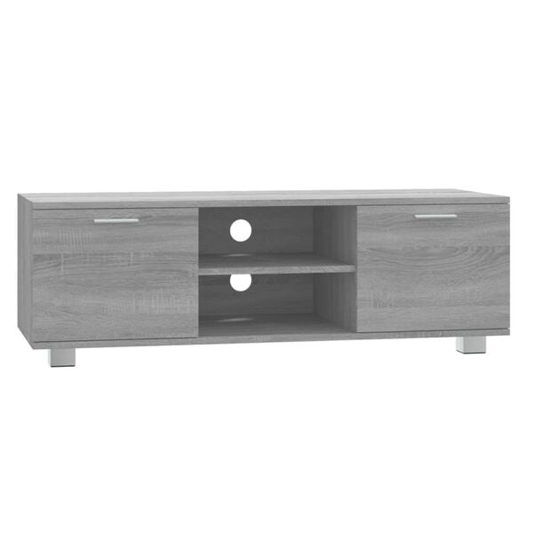 vidaXL TV Cabinet Grey Sonoma 120x40.5x35 cm Engineered Wood
