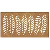 vidaXL Garden Wall Decoration 105x55 cm Corten Steel Leaf Design