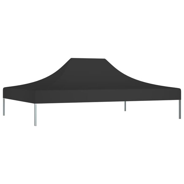 vidaXL Party Tent Roof 4x3 m Black 270 g/m&sup2;
