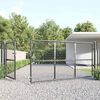 vidaXL Mesh Garden Gate Anthracite 350x125 cm Galvanised Steel