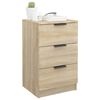 vidaXL Bedside Cabinet Sonoma Oak 40x36x65 cm