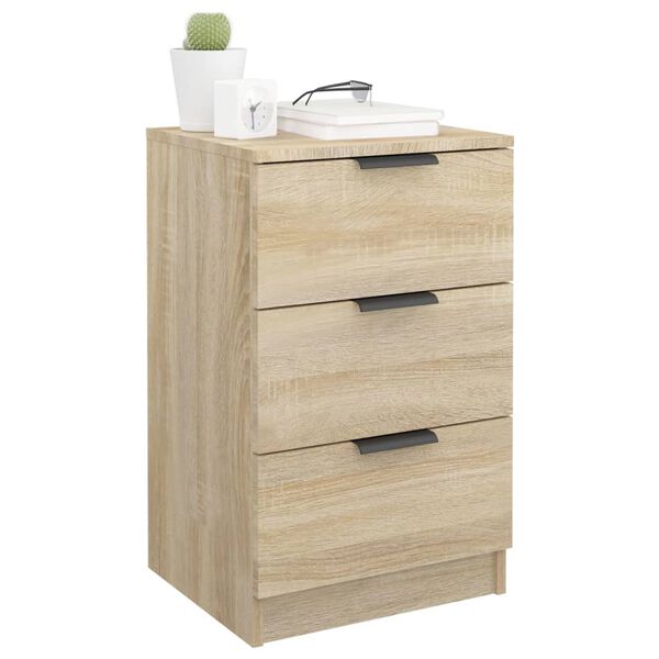 vidaXL Bedside Cabinet Sonoma Oak 40x36x65 cm