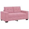 vidaXL Sofa 120cm Pink Poly velvet