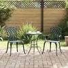 vidaXL Garden Chair 2 pcs Green 55 x 56.5 x 91cm Aluminium
