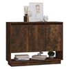 vidaXL Sideboard Smoked Oak 97x31x75 cm Engineered Wood