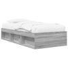 vidaXL Bed Frame with Storage Grey Sonoma 80 x 200 cm Engineered Wood