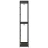 vidaXL Wardrobe Black 60x40x213 cm Metal and Engineered Wood