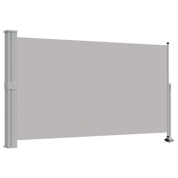 vidaXL Patio Retractable Side Awning 140 x 300 cm Grey