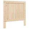 vidaXL Bed Frame without Mattress with Headboard 100x200 cm Solid Wood