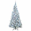 vidaXL Artificial Hinged Christmas Tree White 180 cm PE and PVC