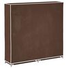 vidaXL Fabric Shoe Cabinet with Cover 115 x 28 x 110 cm Brown