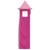 vidaXL Curtains for Loft Bed with Tower Pink Polyester
