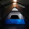vidaXL Family Tent with LED 9-Person Light Blue Quick Release