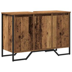 vidaXL Bathroom Sink Cabinet Old Wood 91 x 35 x 60 cm Engineered wood