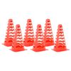 vidaXL Football Cones 6 pcs Stackable Orange 13x13x22.5 cm
