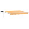 vidaXL Manual Retractable Awning with LEDs Sand