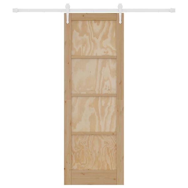 vidaXL Sliding Door ORKDAL Brown 73.5 x 211 cm Solid Pine Wood