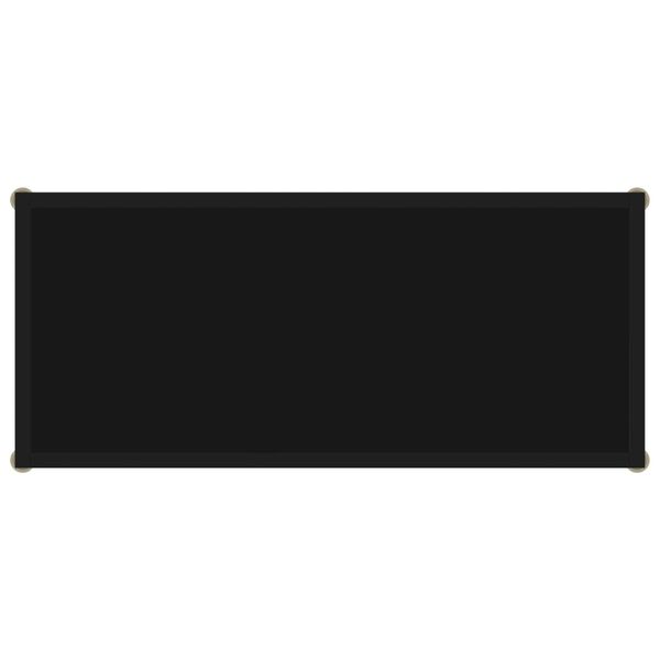 vidaXL Console Table Black 80x35x75 cm Tempered Glass