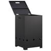 vidaXL Propane Tank Cover 40 x 40 x 66 cm Steel Black